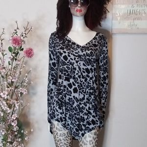 Zenana top with cheetah print pattern